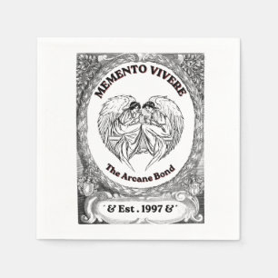 Memento Vivere   Vintage Angel Bond Art Napkin
