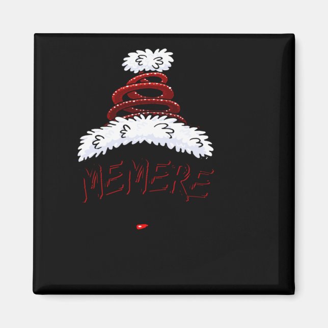Memere Claus Xmas Happy New Santa Claus Merry Chri Magnet (Front)