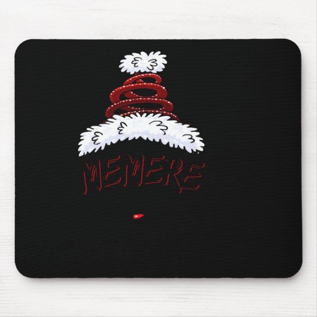 Memere Claus Xmas Happy New Santa Claus Merry Chri Mouse Mat (Front)