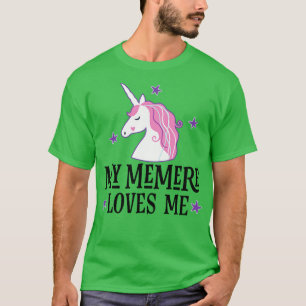 Memere Loves Me Grandchild Unicorn T-Shirt