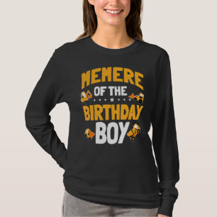 Memere Of The Birthday Boy Construction Worker Bda T-Shirt