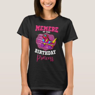Memere Of The Birthday Princess Roller Skates Bday T-Shirt