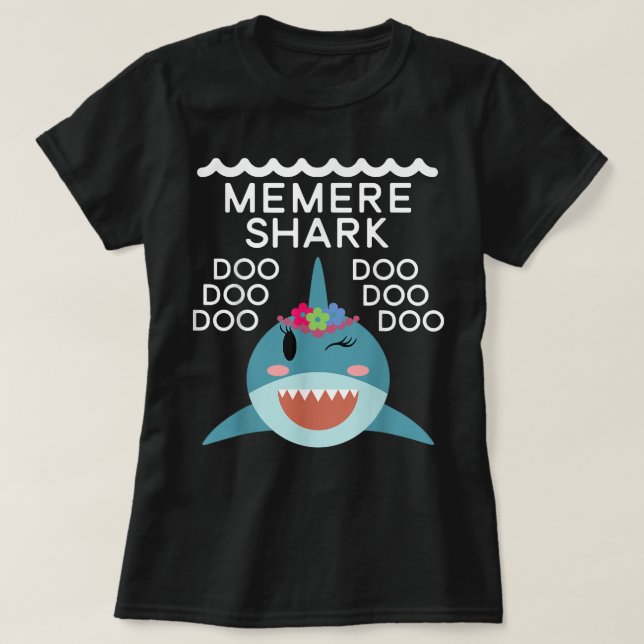 Memere Shark  Matching Family s Shark ts T-Shirt (Design Front)