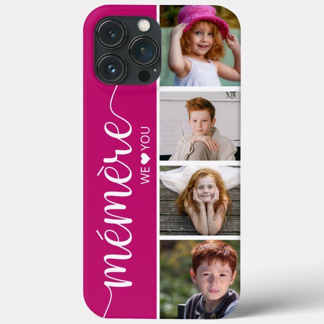 Mémère We Love You Photo Case-Mate iPhone Case (Back)