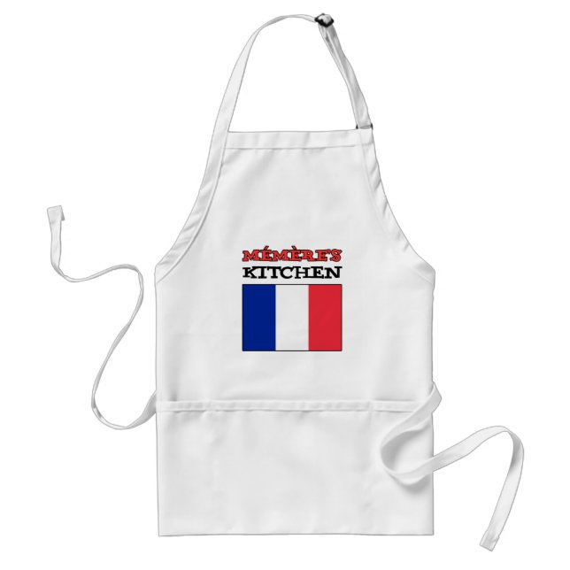Memere's Kitchen With Flag Of France Standard Apron (Front)