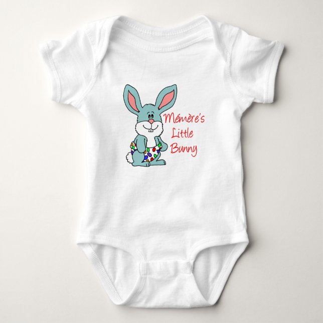 Memere's Little Bunny Baby Bodysuit (Front)