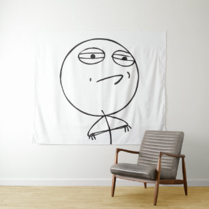 memes challenge accepted le Me Tapestry