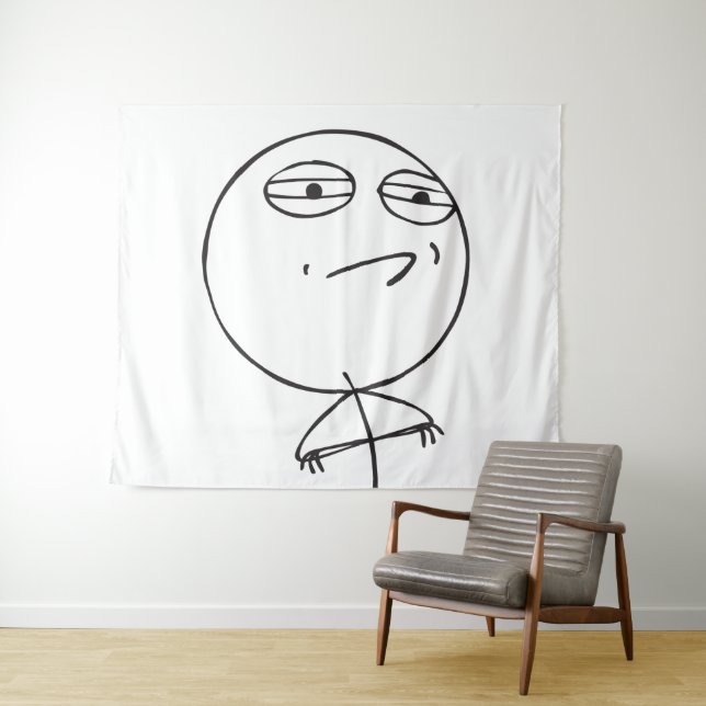 memes challenge accepted le Me Tapestry (In Situ (Horizontal))