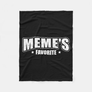 Meme's Favorite  Fleece Blanket