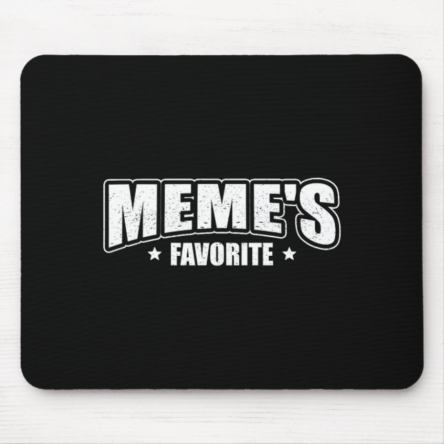 Meme's Favorite  Mouse Mat (Front)