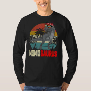 Memesaurus Rex Dinosaur Meme Saurus Mother's Fami T-Shirt