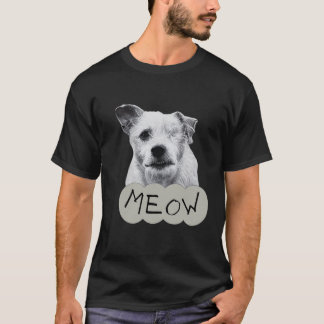 Meming black and white one eyed dog T-Shirt