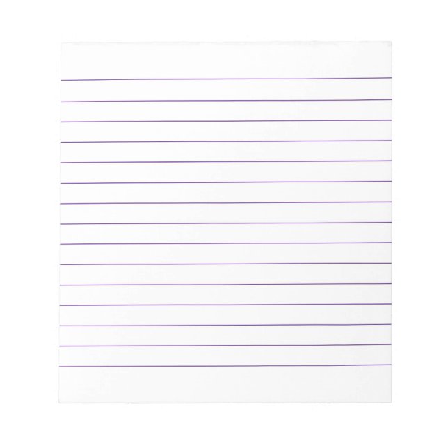 Memo Pad with Lines Business Lined Violet Classic (Front)