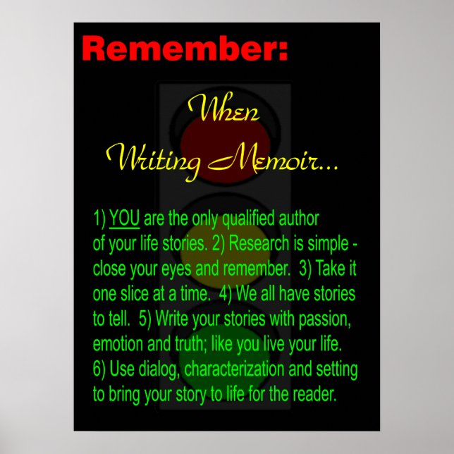 Memoir Writer - Poster - Motivation (Front)