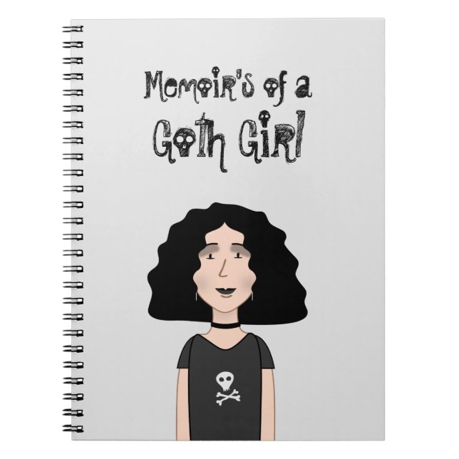 Memoir's of a Goth girl Notebook (Front)