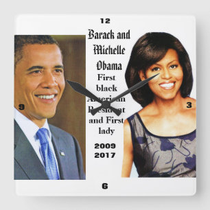 MEMORABLE BARACK AND MICHELLE OBAMA clock