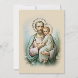 Memorare Prayer  St. Joseph & Jesus Prayer Card