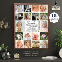 Memorial 18 Photo Collage Forever in our Hearts