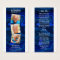 Memorial 3 Photo Poem Funeral Prayer Bookmark Blue