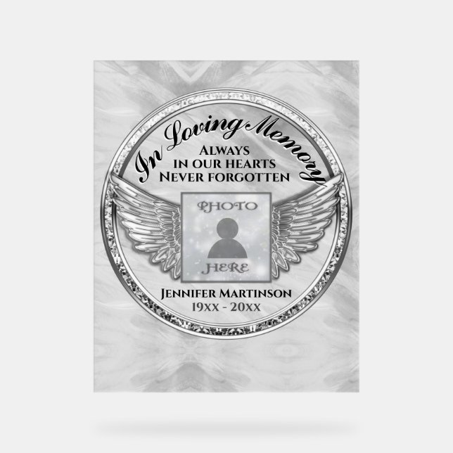 Memorial  acrylic sign (Front)