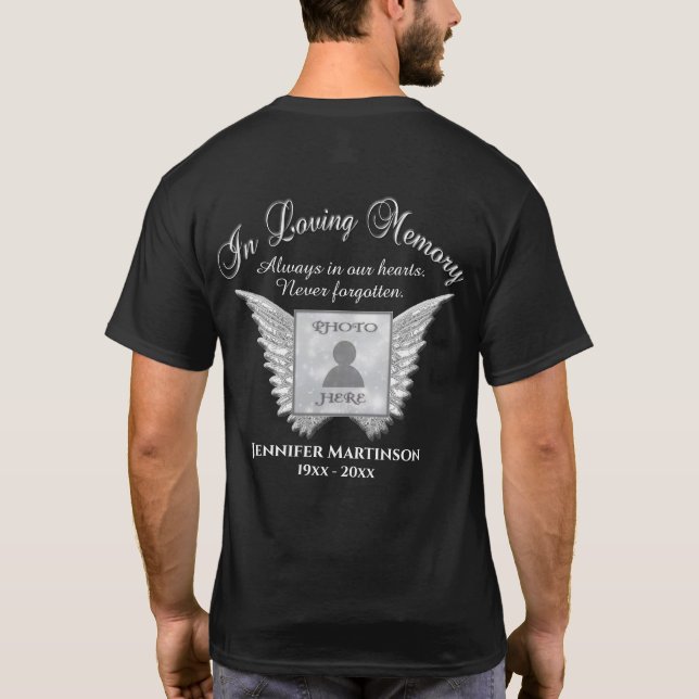 Memorial | Add Photo T-Shirt (Back)