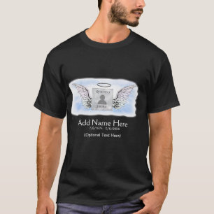 Memorial Angel Wings Photo Memory Tshirt