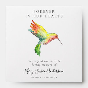 Memorial Bird Seed Packet - Hummingbird Envelope