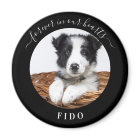 Memorial black photo love always dog pet magnet