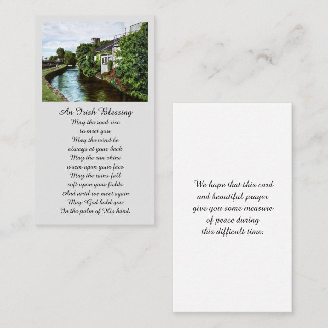 Memorial Blessing Prayer Card (Front/Back)