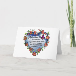 Memorial Butterfly Poem Card