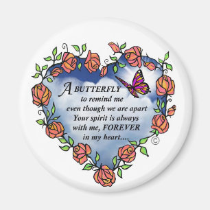 Memorial Butterfly Poem Magnet