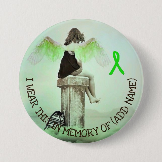 Memorial Button for Lyme Disease Fallen Warriors (Front)