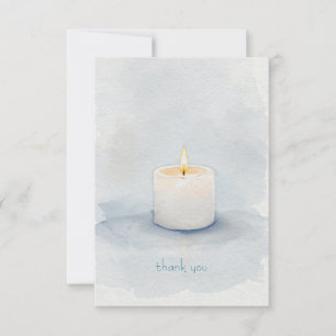Memorial Candle Thank You Card