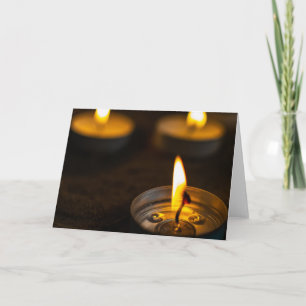 Memorial Candles beautiful Card