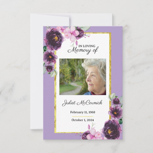 Memorial Card (Front)