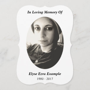 memorial card