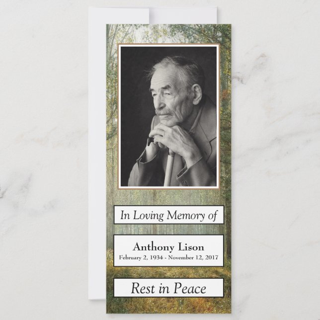 Memorial Card (Front)