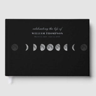 Memorial Celebrating Life Of Funeral Night Moons Guest Book