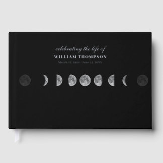 Memorial Celebrating Life Of Funeral Night Moons Guest Book