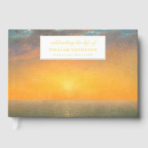 Memorial Celebrating Life Of Funeral Sunset Guest Book