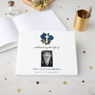 Memorial Celebrating Life Of Photo Funeral  Guest Book