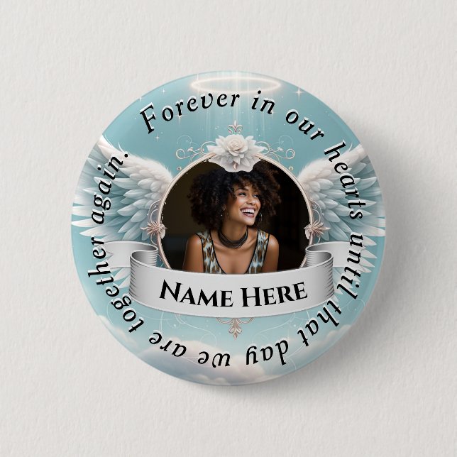 Memorial Celebration of Life 6 Cm Round Badge (Front)
