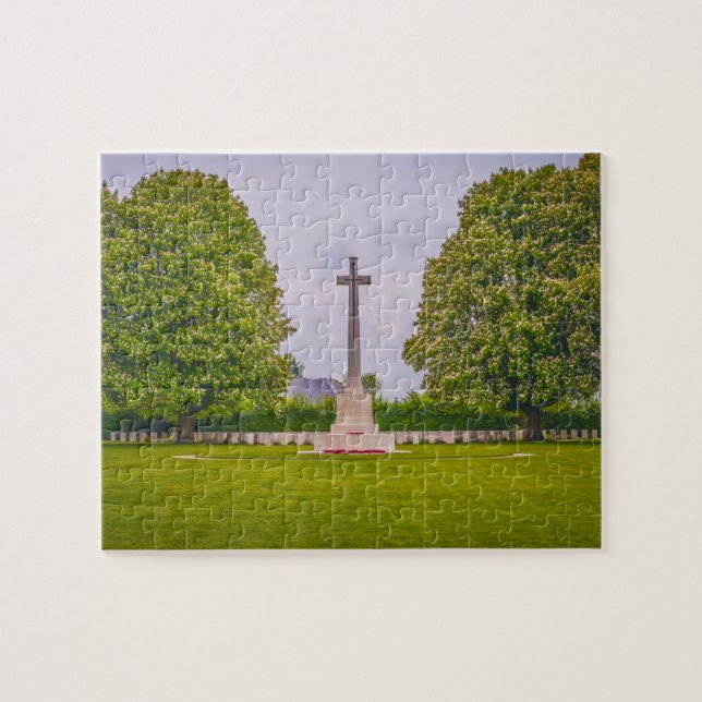 Memorial Cemetery Normandy France Jigsaw Puzzle (Horizontal)