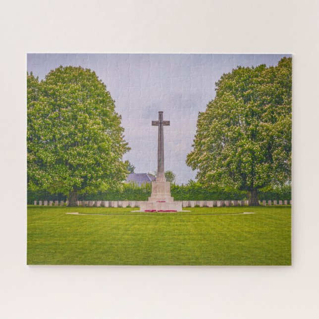 Memorial Cemetery Normandy France Jigsaw Puzzle (Horizontal)