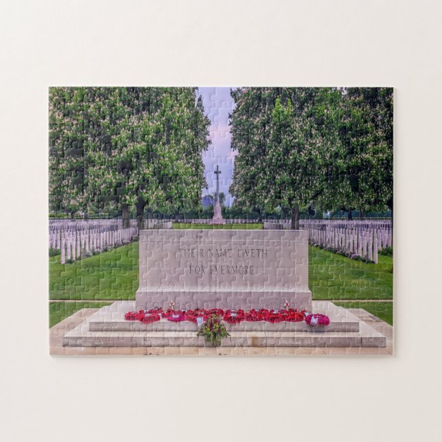Memorial Cemetery Normandy France Jigsaw Puzzle (Horizontal)