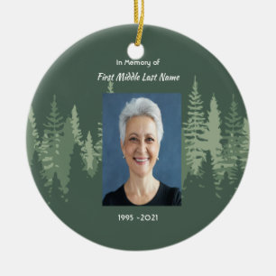 Memorial Christian Wilderness Forest Trees Ceramic Tree Decoration