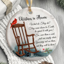 Memorial Christmas ornament Someone Heaven Cardina