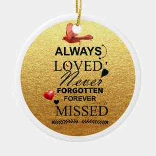 Memorial Christmas Ornaments Cardinal In Memory Of