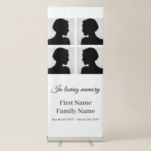Memorial collage retractable banner