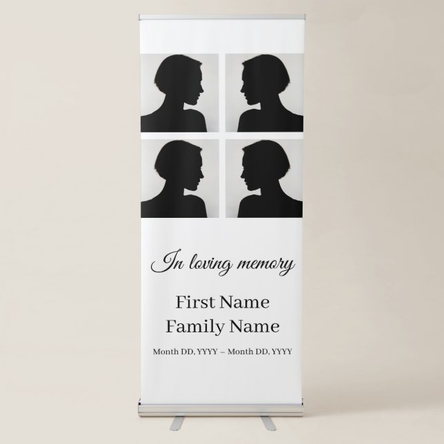 Memorial collage  retractable banner (Front)